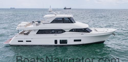 Ocean Alexander 88 Skylounge fiche technique et avis